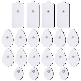 TENS/EMS Unit Replacement Pads NURSAL 20 Pack 3.5mm Snap Electrode Pads for Electrotherapy (Not Fit NURSAL Blue Tens) Reuse More Than 30 Times