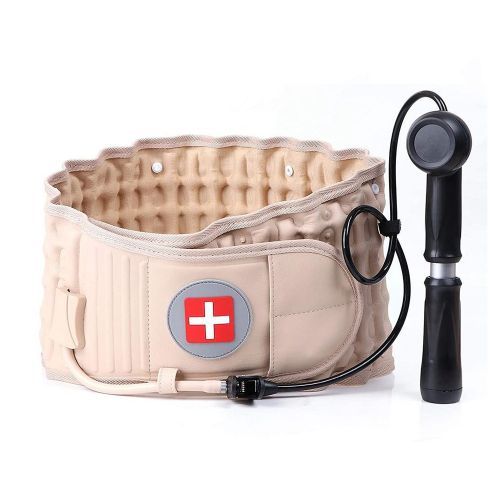 Decompression Back Belt Lumbar Spine Support Lower Back Air Traction Device with Hand Pump Extension Pad for Men Women Pain Relief Fit For All Waist Decompression Back Belt Lumbar Spine Support Lower Back Air Traction Device with Hand Pump Extension Pad for Men Women Pain Relief Fit For All Waist