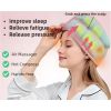 Electric Head Massager for Migraine Relief with Remote Control, Cordless Headband Scalp Massager Helmet with Heating