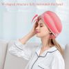 Electric Head Massager for Migraine Relief with Remote Control, Cordless Headband Scalp Massager Helmet with Heating