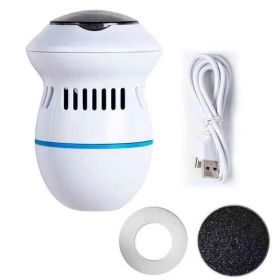 Electric Foot Grinder Vacuum Callus Remover Foot Pedicure Tools Rechargeable Foot Files Clean Tools for Hard Cracked Skin (Color: A)