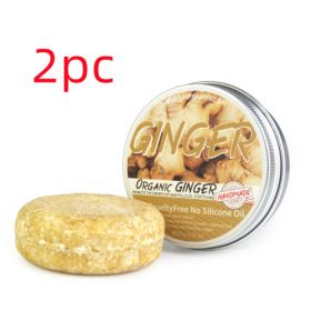 Ginger Shampoo Soap Anti-dandruff Refreshing (Option: 2pcs 60g Ginger)